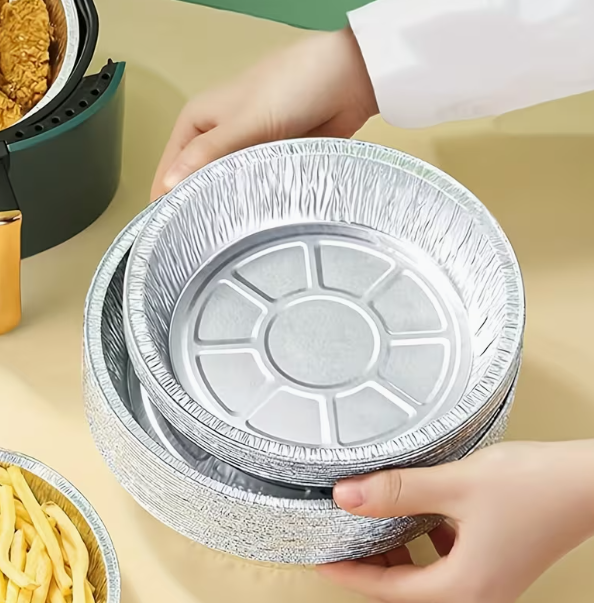 Disposable recyclable eco-friendly aluminum foil food container