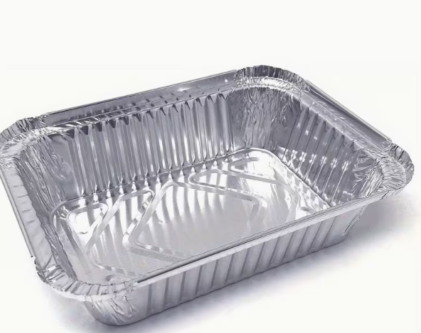 Disposable recyclable eco-friendly aluminum foil food container