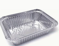 Disposable recyclable eco-friendly aluminum foil food container